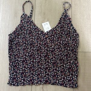 Hollister floral crop top size small